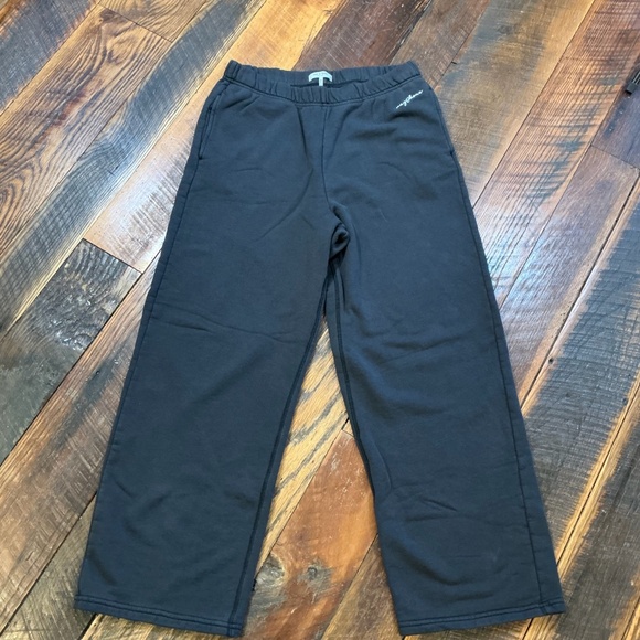 rag & bone Terri Wide Leg Sweatpants Black Women’s Medium - Picture 5 of 12